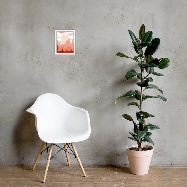 Framed Poster, Desert Scene, Midwest, Poster, Wall Decor, Wall art