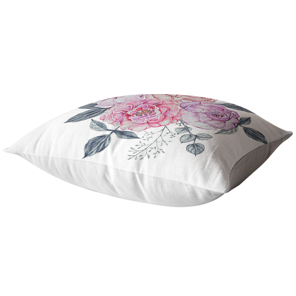 Floral Pastel Design Accent Pillow