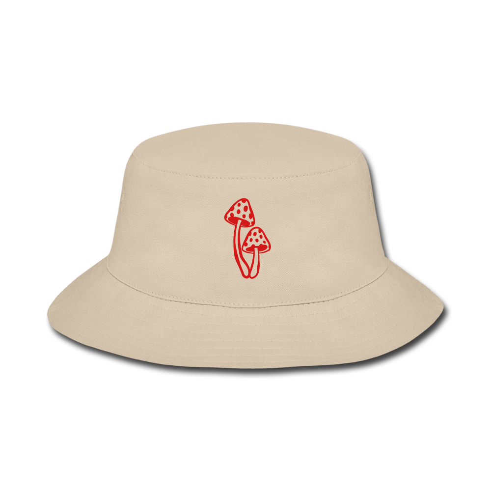 Beige Mushroom Bucket Hat - cream