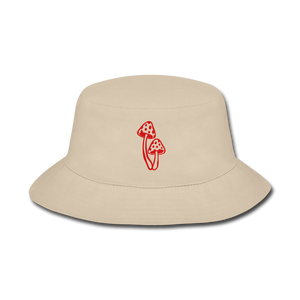 Beige Mushroom Bucket Hat - cream