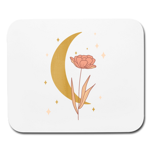 Mouse pad Moon Flower - white