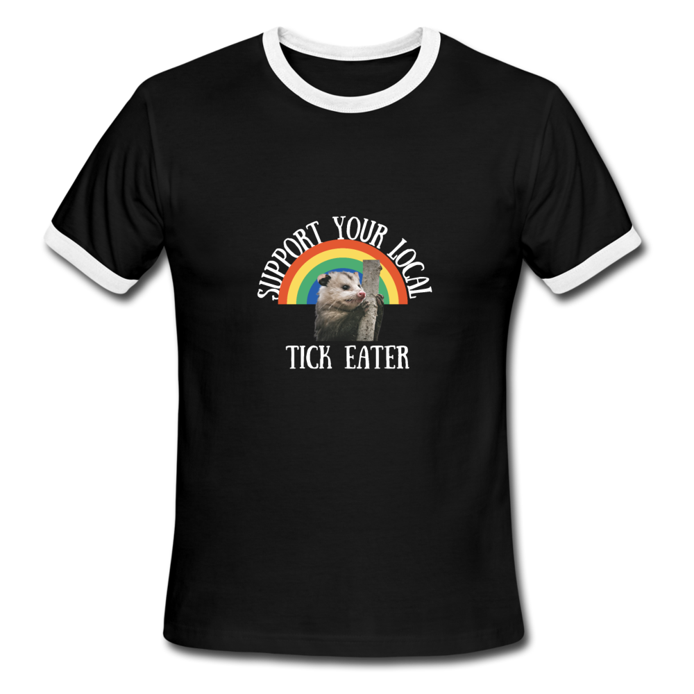 Men's Ringer T-Shirt - black/white