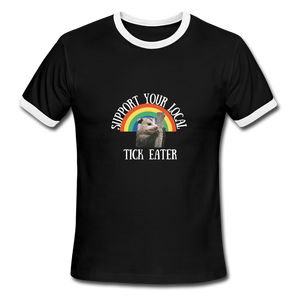 Men's Ringer T-Shirt - black/white