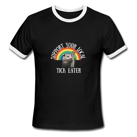 Men's Ringer T-Shirt - black/white