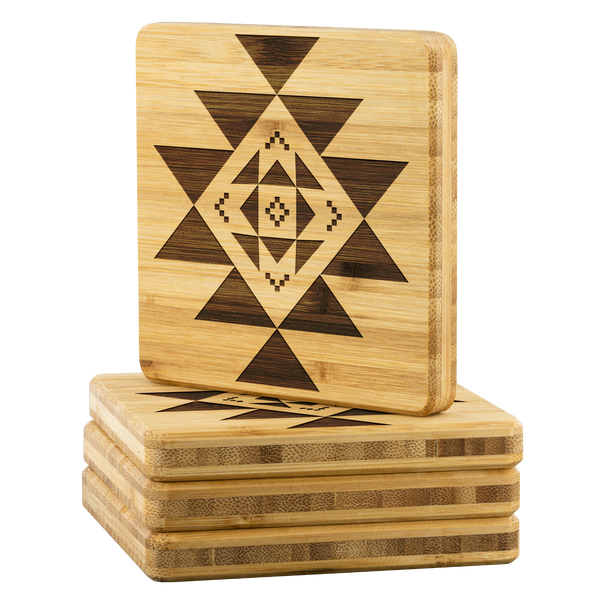 Coasters, 4 Pcs, Wooden Coasters, Southwestern Coasters, Gifts, Christmas Gift
